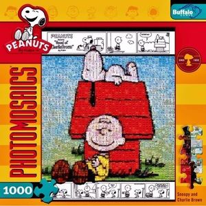 Snoopy & Charlie Brown Photomosaic 1000pcs puzzle